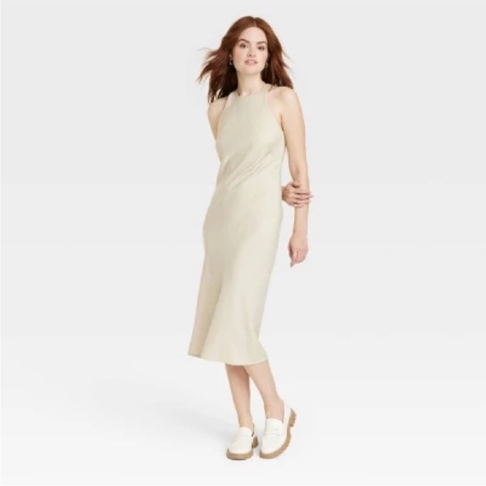 Champagne Halter Dress